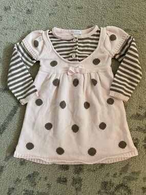 Piper & Posh Pink Polka Dot Knit Dress for Kids